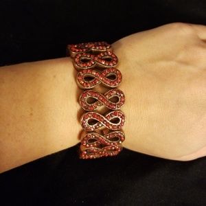 Red jeweled bracelet
